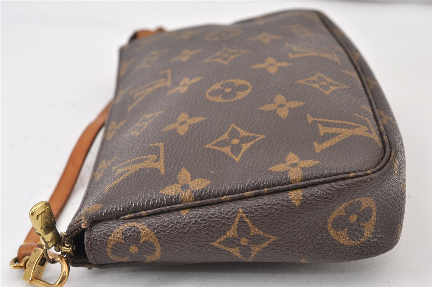 Authentic Louis Vuitton Monogram Pochette Accessoires Pouch M51980 LV 1284K