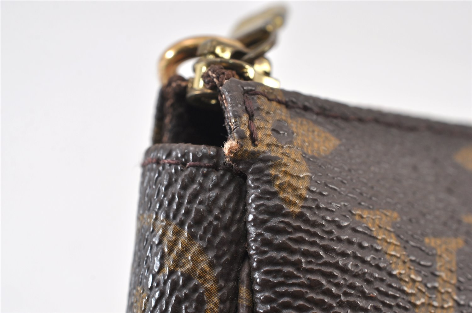 Authentic Louis Vuitton Monogram Pochette Accessoires Pouch M51980 LV 1284K