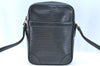 Authentic Louis Vuitton Epi Danube Shoulder Cross Bag Black M45632 LV 1285I