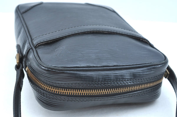 Authentic Louis Vuitton Epi Danube Shoulder Cross Bag Black M45632 LV 1285I