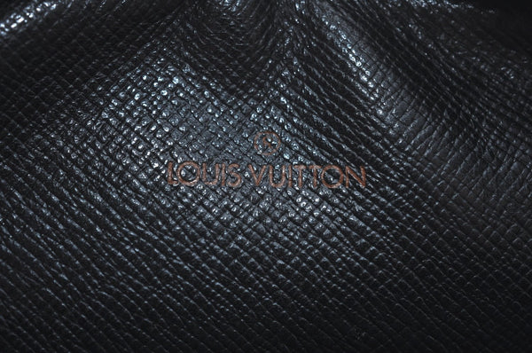 Authentic Louis Vuitton Epi Danube Shoulder Cross Bag Black M45632 LV 1285I