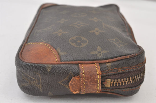 Authentic Louis Vuitton Monogram Marly Dragonne PM M51827 Clutch Hand Bag 1285K