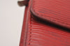 Auth Louis Vuitton Epi Pochette Porte Monnaie Credit Wallet Red M63577 LV 1287J