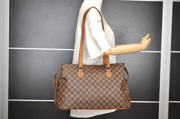 Authentic Louis Vuitton Damier Columbine 100 ANS Shoulder Bag N99037 LV 1288I