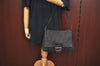 Authentic FENDI Zucca Mamma Baguette Shoulder Bag Canvas Leather Brown 1288J