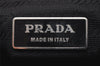 Authentic PRADA Nylon Tessuto Leather Shoulder Cross Body Bag Purse Black 1289I