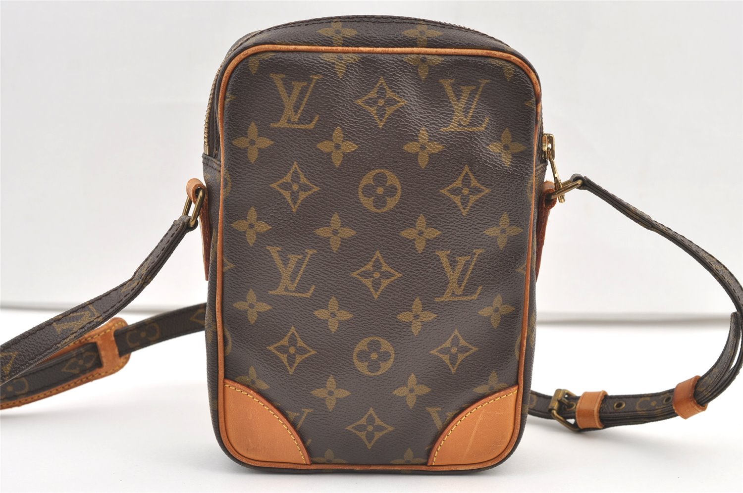 Authentic Louis Vuitton Monogram Danube Shoulder Cross Body Bag M45266 LV 1289K