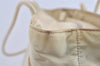 Authentic PRADA Vintage Nylon Tessuto Shoulder Tote Bag White 1290I