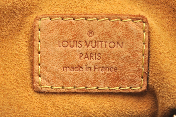 Auth Louis Vuitton Monogram Denim Baggy PM 2Way Shoulder Bag M95049 Blue 1291H