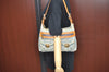 Auth Louis Vuitton Monogram Denim Baggy PM 2Way Shoulder Bag M95049 Blue 1291H