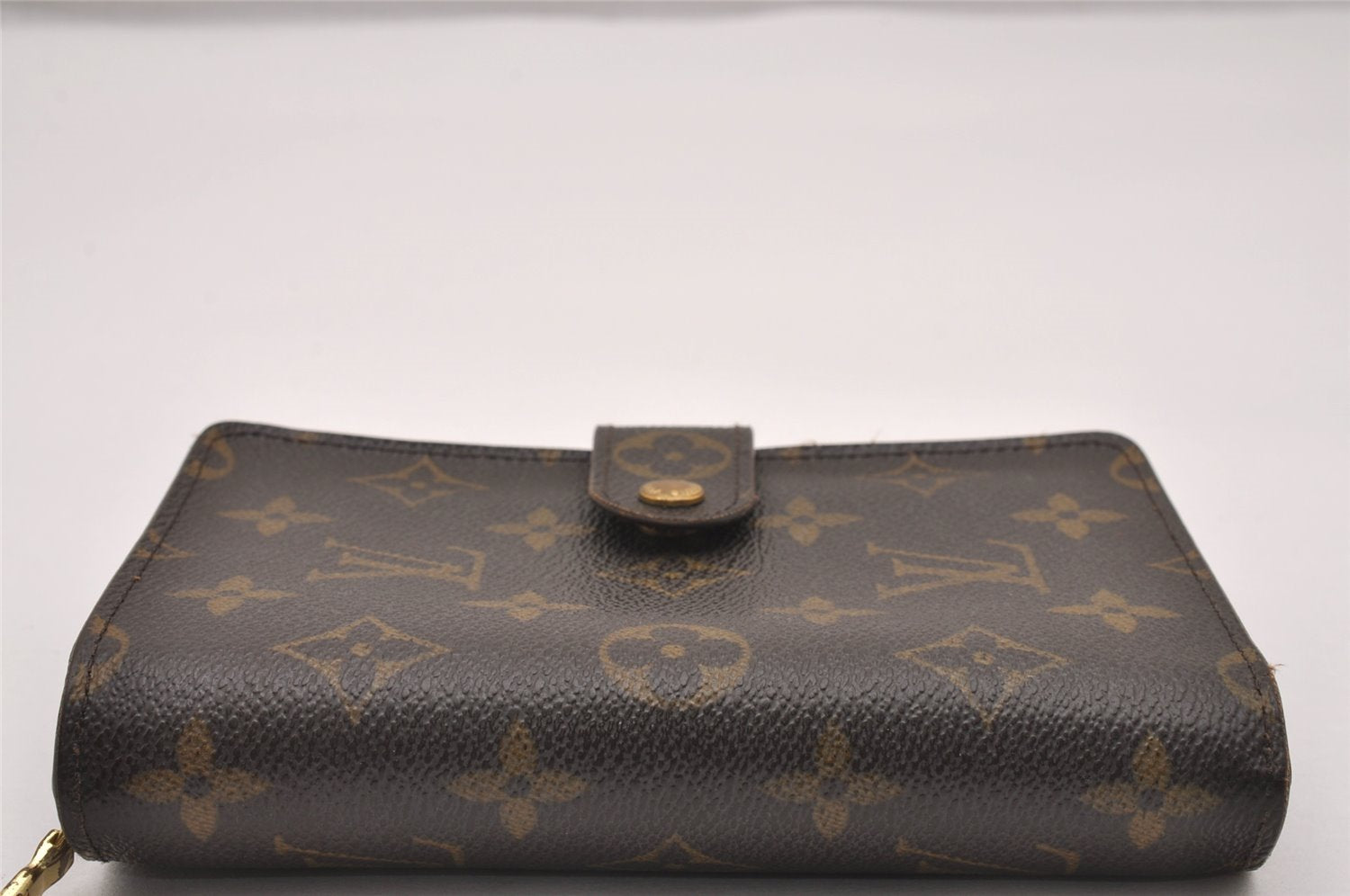 Authentic Louis Vuitton Monogram Porte Papier Zip Bifold Wallet M61207 LV 1292J