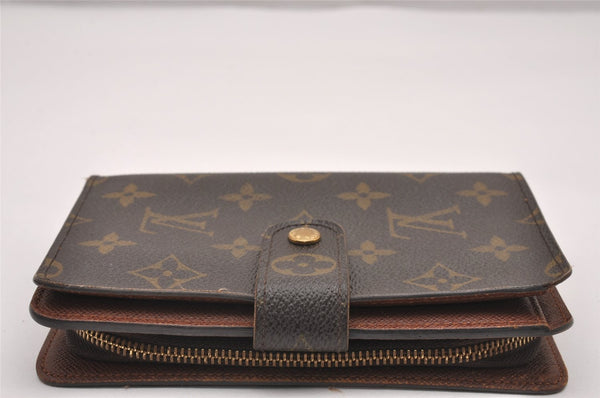 Authentic Louis Vuitton Monogram Porte Papier Zip Bifold Wallet M61207 LV 1292J