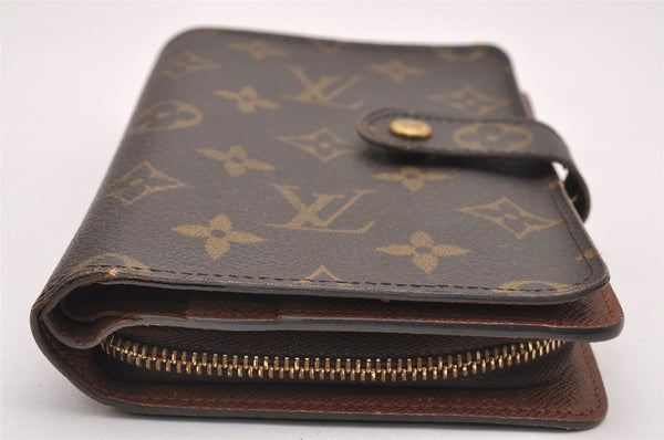 Authentic Louis Vuitton Monogram Porte Papier Zip Bifold Wallet M61207 LV 1292J