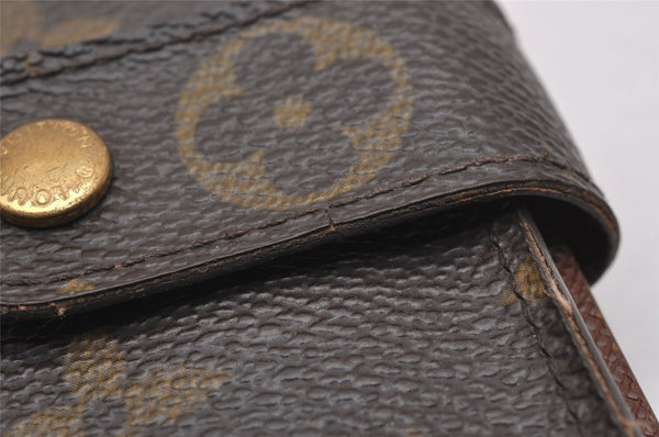 Authentic Louis Vuitton Monogram Porte Papier Zip Bifold Wallet M61207 LV 1292J