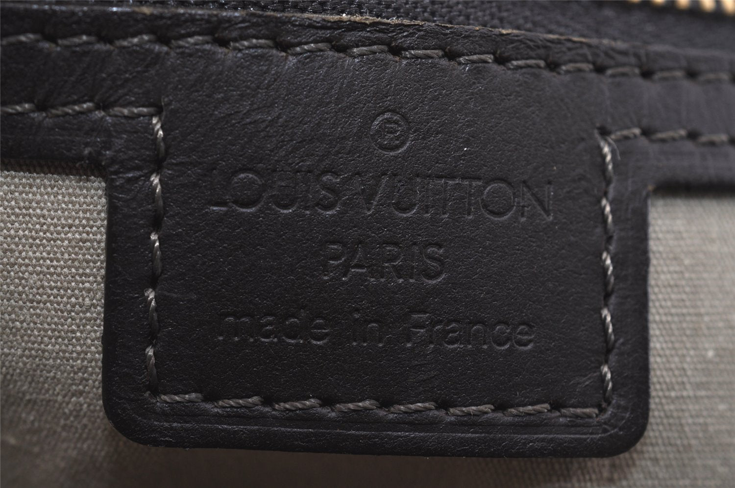 Auth Louis Vuitton Monogram Mini Josephine GM Hand Bag M92310 Khaki Beige 1294I