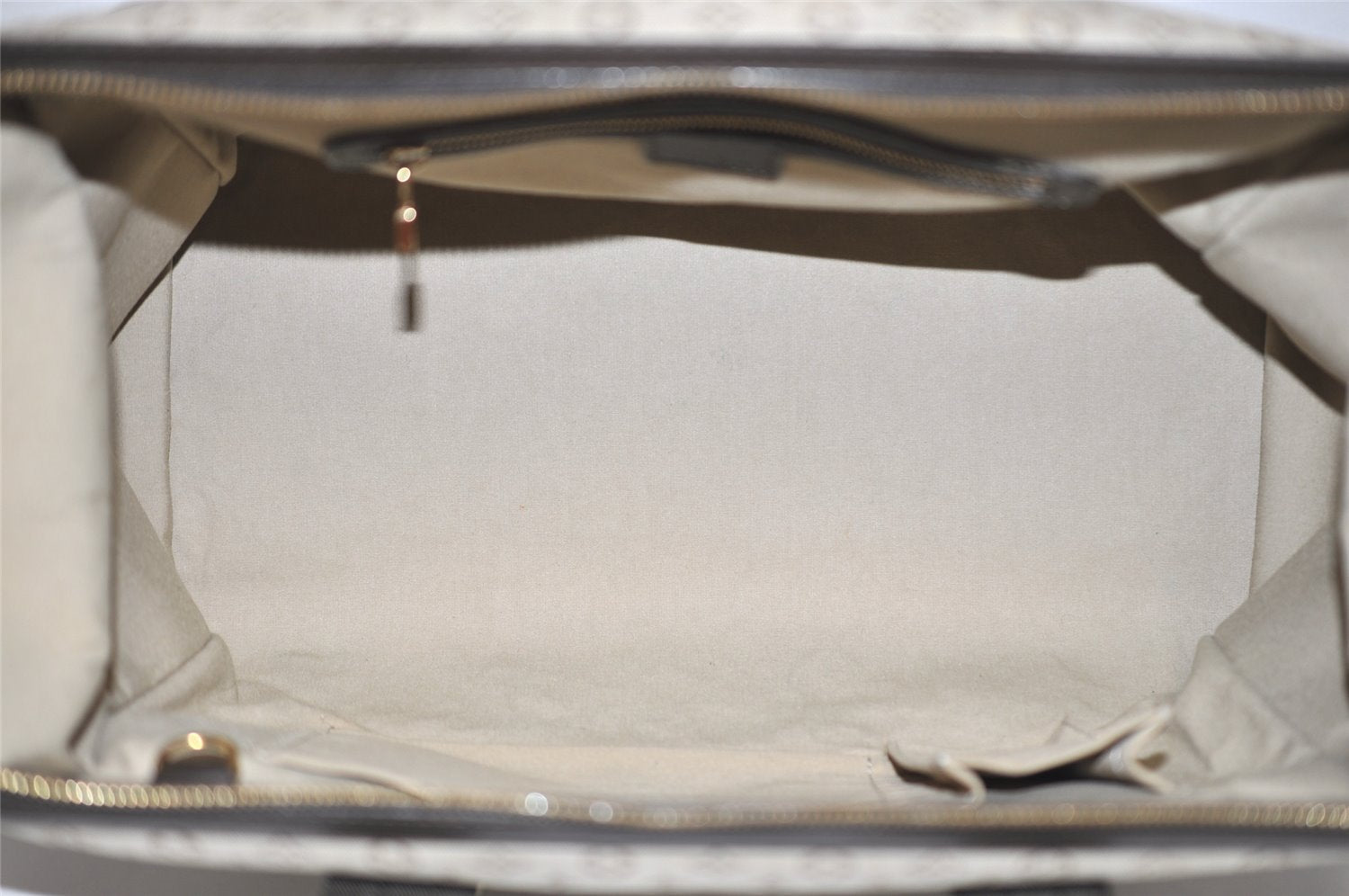 Auth Louis Vuitton Monogram Mini Josephine GM Hand Bag M92310 Khaki Beige 1294I