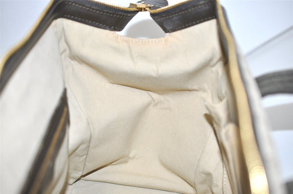 Auth Louis Vuitton Monogram Mini Josephine GM Hand Bag M92310 Khaki Beige 1294I