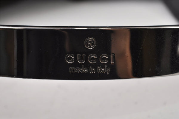 Authentic GUCCI Shoulder Hand Bag Purse GG Suede Leather 0013298 Black 1294K