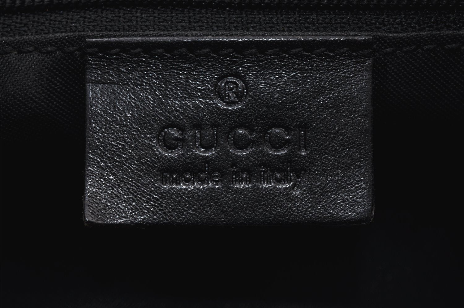 Authentic GUCCI Shoulder Hand Bag Purse GG Suede Leather 0013298 Black 1294K
