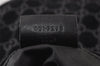 Authentic GUCCI Shoulder Hand Bag Purse GG Suede Leather 0013298 Black 1294K