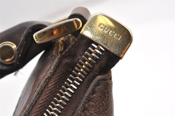 Authentic GUCCI Guccissima Abbey Shoulder Hand Bag GG Leather 190525 Brown 1295K
