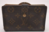 Auth Louis Vuitton Monogram Porte Monnaie Billets Viennois M61663 Wallet 1296J