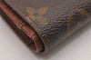 Auth Louis Vuitton Monogram Porte Monnaie Billets Viennois M61663 Wallet 1296J