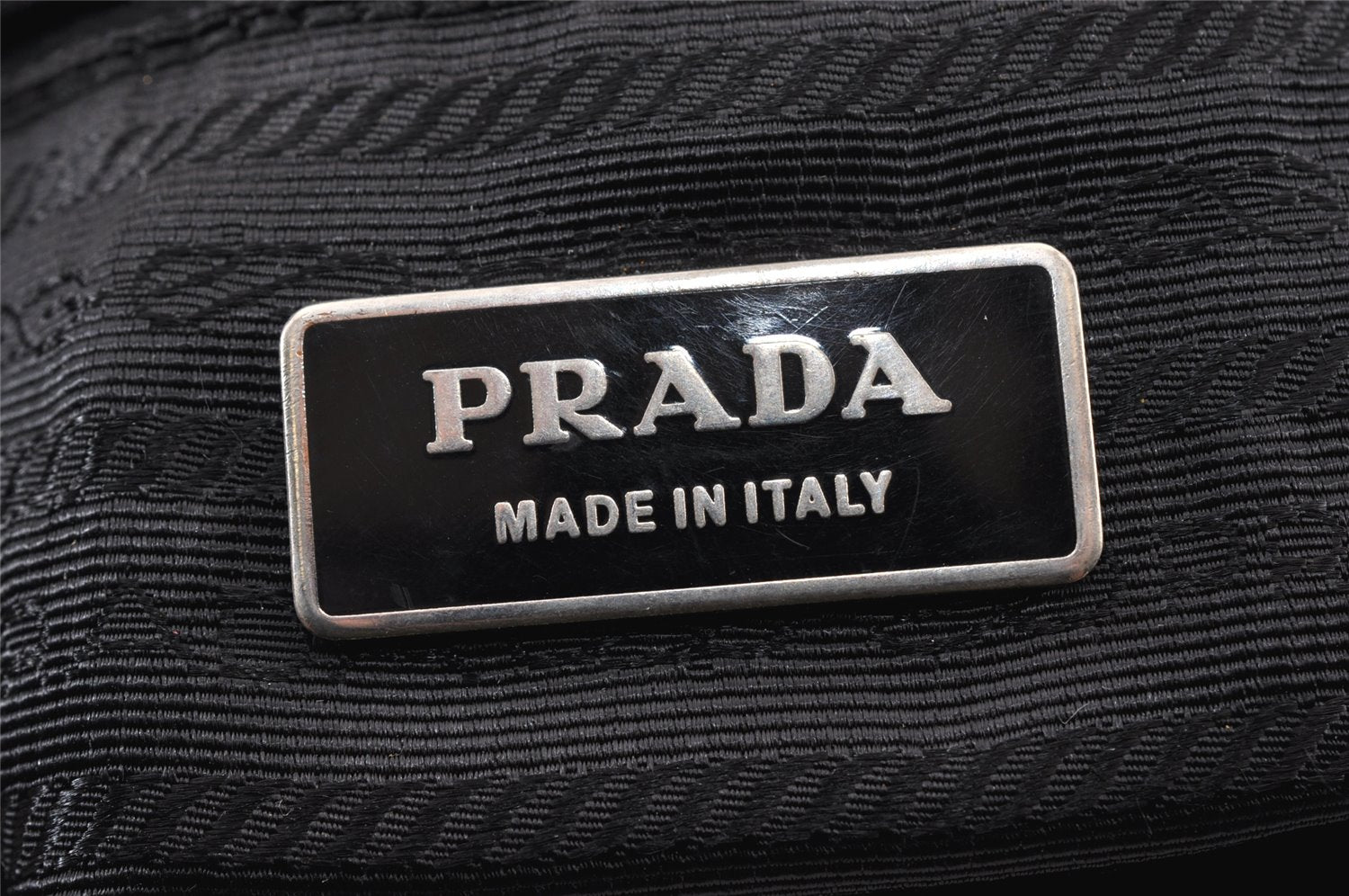 Authentic PRADA Nylon Leather Shoulder Cross Body Bag Purse Black 1297K