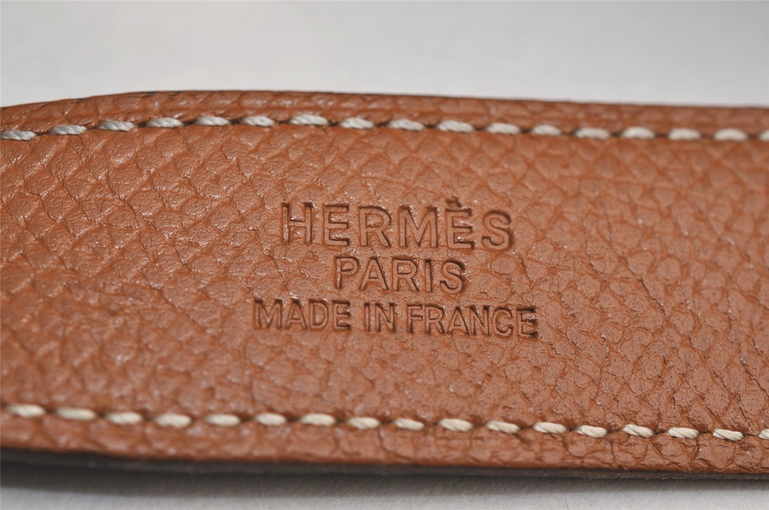 Authentic HERMES Constance Leather Belt Size 65cm 25.6