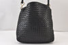 Authentic BOTTEGA VENETA Intrecciato Leather Shoulder Hand Bag Purse Black 1300K