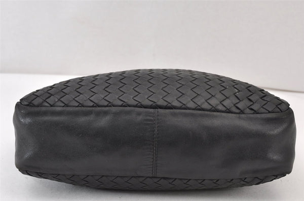 Authentic BOTTEGA VENETA Intrecciato Leather Shoulder Hand Bag Purse Black 1300K