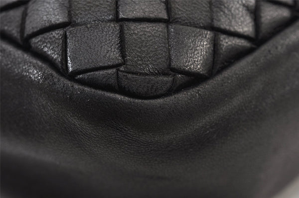 Authentic BOTTEGA VENETA Intrecciato Leather Shoulder Hand Bag Purse Black 1300K