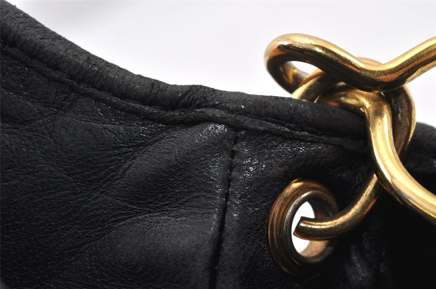 Authentic BOTTEGA VENETA Intrecciato Leather Shoulder Hand Bag Purse Black 1300K