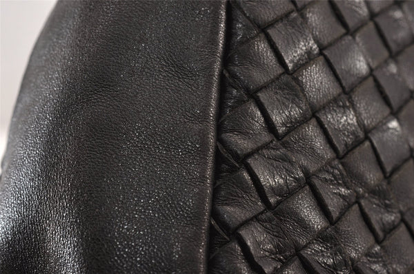 Authentic BOTTEGA VENETA Intrecciato Leather Shoulder Hand Bag Purse Black 1300K