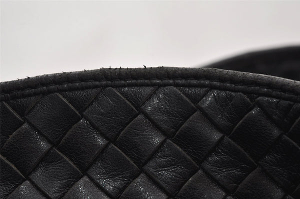 Authentic BOTTEGA VENETA Intrecciato Leather Shoulder Hand Bag Purse Black 1300K