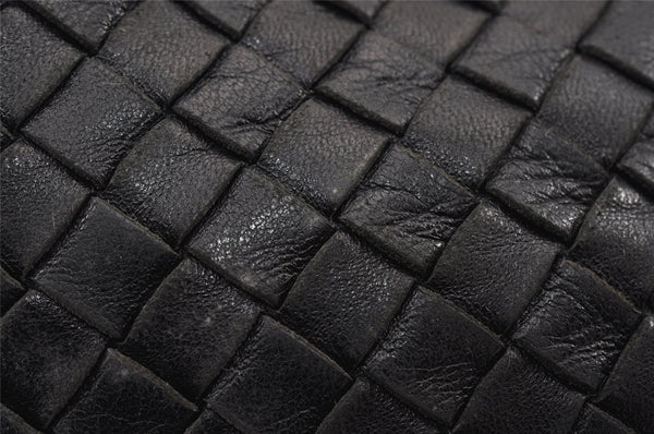 Authentic BOTTEGA VENETA Intrecciato Leather Shoulder Hand Bag Purse Black 1300K