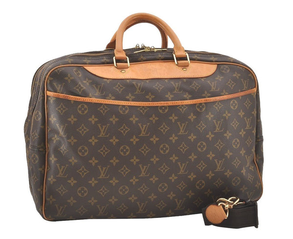 Authentic Louis Vuitton Monogram Alize 24 Heures Boston Hand Bag M41399 LV 1303J