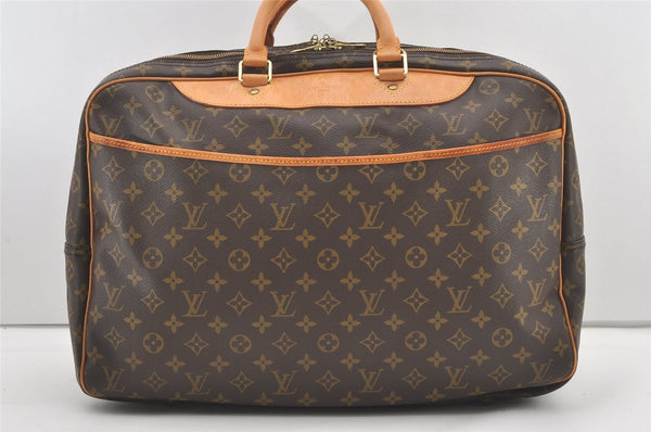 Authentic Louis Vuitton Monogram Alize 24 Heures Boston Hand Bag M41399 LV 1303J