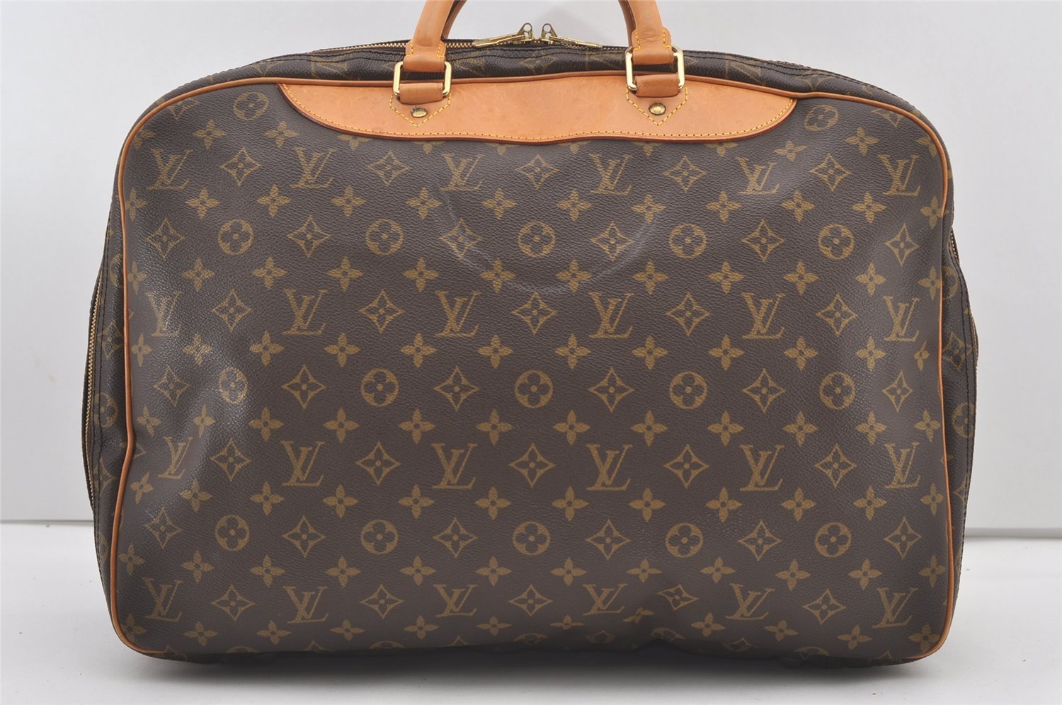 Authentic Louis Vuitton Monogram Alize 24 Heures Boston Hand Bag M41399 LV 1303J