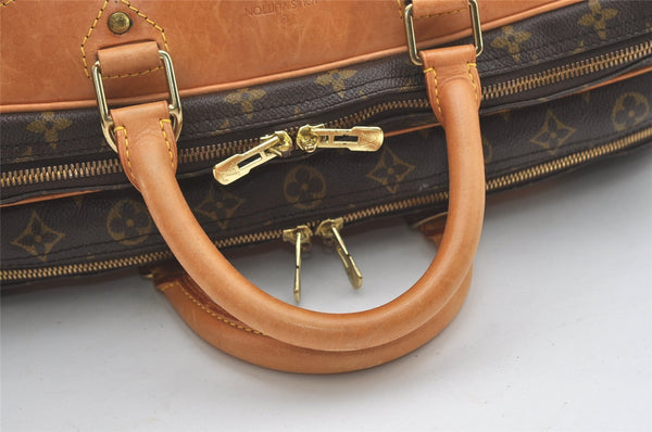 Authentic Louis Vuitton Monogram Alize 24 Heures Boston Hand Bag M41399 LV 1303J