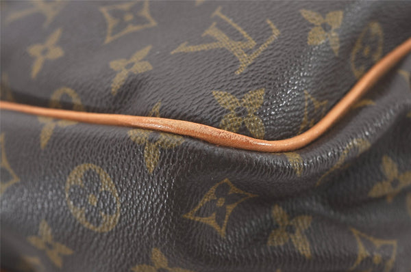Authentic Louis Vuitton Monogram Alize 24 Heures Boston Hand Bag M41399 LV 1303J