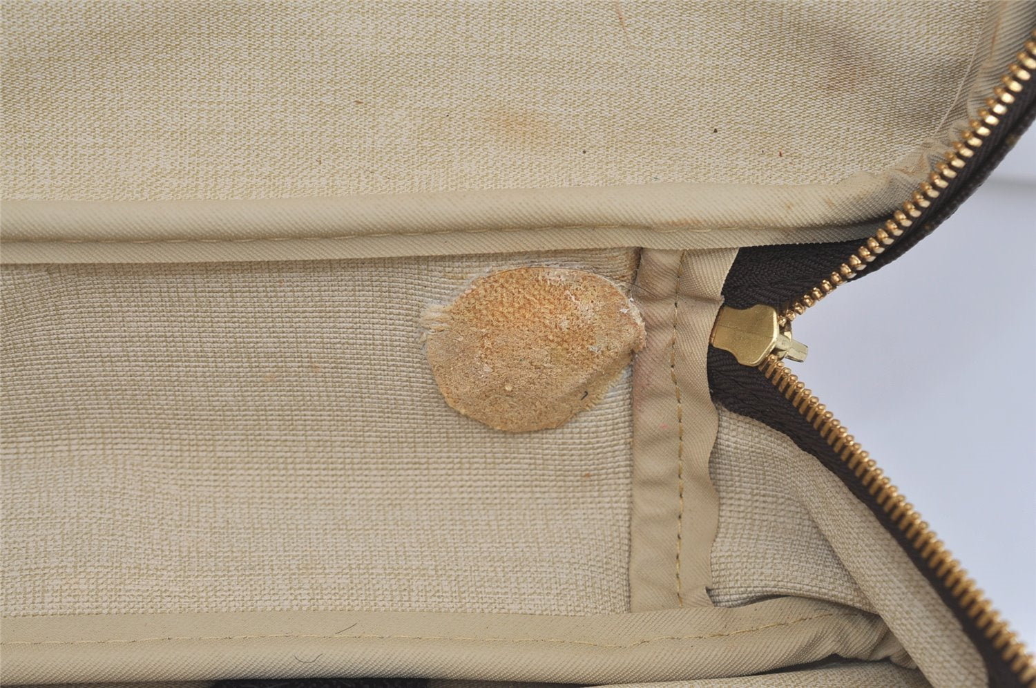 Authentic Louis Vuitton Monogram Alize 24 Heures Boston Hand Bag M41399 LV 1303J