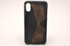 Authentic Louis Vuitton Monogram Bumper X Xs iPhone Case Black M68793 LV 1304J