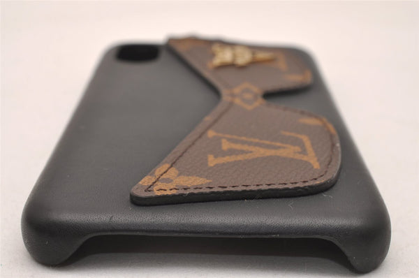 Authentic Louis Vuitton Monogram Bumper X Xs iPhone Case Black M68793 LV 1304J