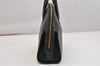 Authentic Salvatore Ferragamo Gancini Leather 2Way Shoulder Hand Bag Black 1304K