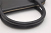 Authentic Salvatore Ferragamo Gancini Leather 2Way Shoulder Hand Bag Black 1304K