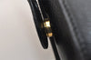 Authentic Salvatore Ferragamo Gancini Leather 2Way Shoulder Hand Bag Black 1304K