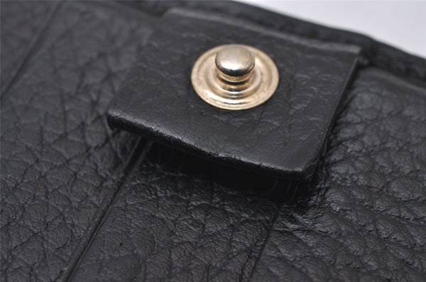 Authentic GUCCI Vintage Long Wallet Purse GG Nylon Leather 305282 Black 1305I