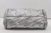 Authentic Chloe Vintage Paddington Leather Shoulder Hand Bag Silver 1305J