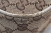 Authentic GUCCI Charmy Shoulder Hand Bag GG Canvas Leather 153010 Brown 1305K